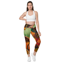 Load image into Gallery viewer, Shero Street Art Crossover leggings with pockets
