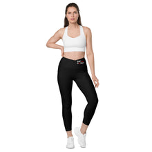 Load image into Gallery viewer, DC HONEY FLAG LOGO Crossover leggings with pockets
