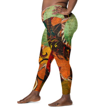 Load image into Gallery viewer, Shero Street Art Crossover leggings with pockets
