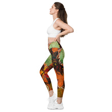 Load image into Gallery viewer, Shero Street Art Crossover leggings with pockets
