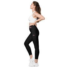 Load image into Gallery viewer, DC HONEY FLAG LOGO Crossover leggings with pockets
