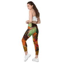 Load image into Gallery viewer, Shero Street Art Crossover leggings with pockets
