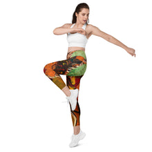 Load image into Gallery viewer, Shero Street Art Crossover leggings with pockets
