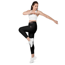 Load image into Gallery viewer, DC HONEY FLAG LOGO Crossover leggings with pockets
