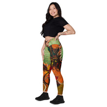 Load image into Gallery viewer, Shero Street Art Crossover leggings with pockets
