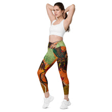 Load image into Gallery viewer, Shero Street Art Crossover leggings with pockets
