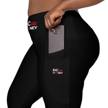 Load image into Gallery viewer, DC HONEY FLAG LOGO Crossover leggings with pockets
