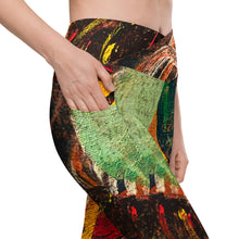 Load image into Gallery viewer, Shero Street Art Crossover leggings with pockets
