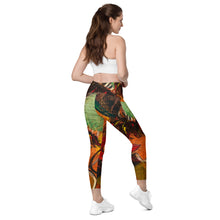 Load image into Gallery viewer, Shero Street Art Crossover leggings with pockets
