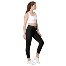 Load image into Gallery viewer, DC HONEY FLAG LOGO Crossover leggings with pockets
