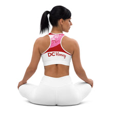 Load image into Gallery viewer, DC HONEY FLAG LOGO Sports bra (WHITE)
