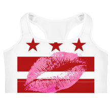 Load image into Gallery viewer, DC HONEY FLAG LOGO Sports bra (WHITE)
