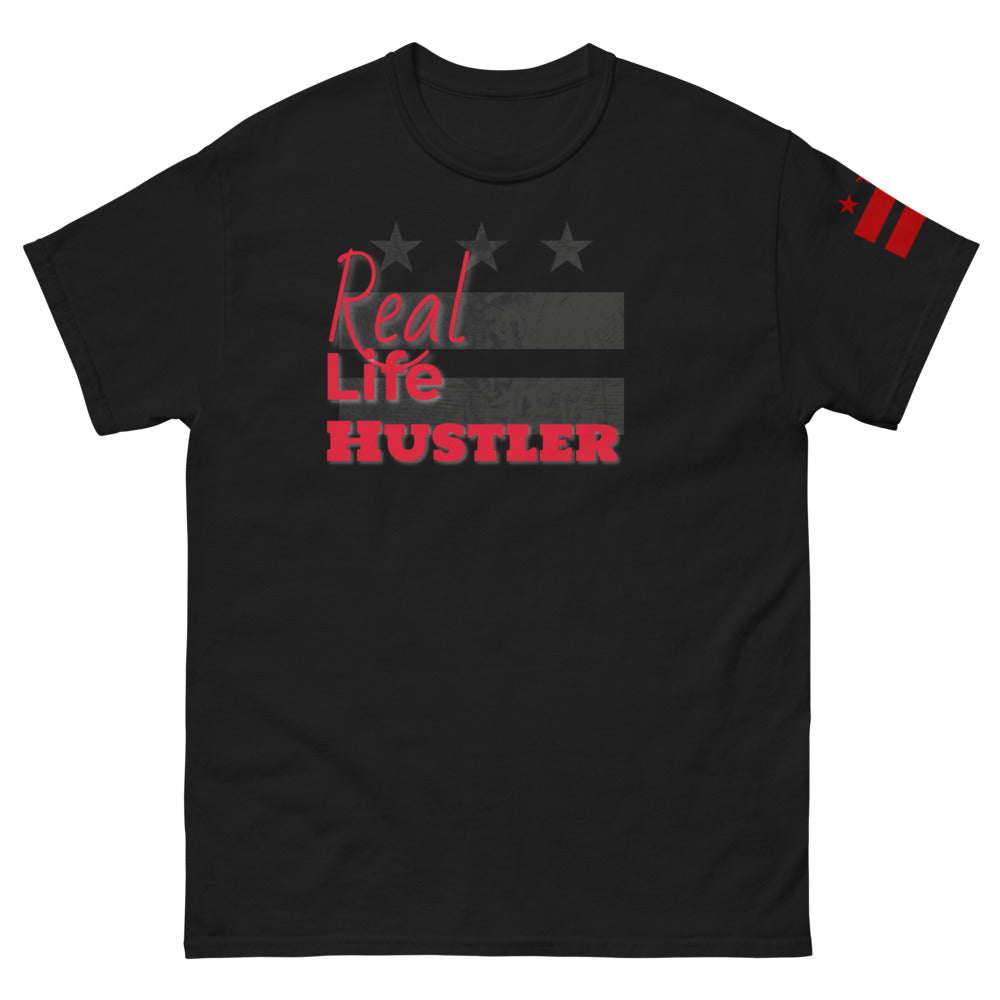 REAL LIFE HUSTLER Men's heavyweight tee