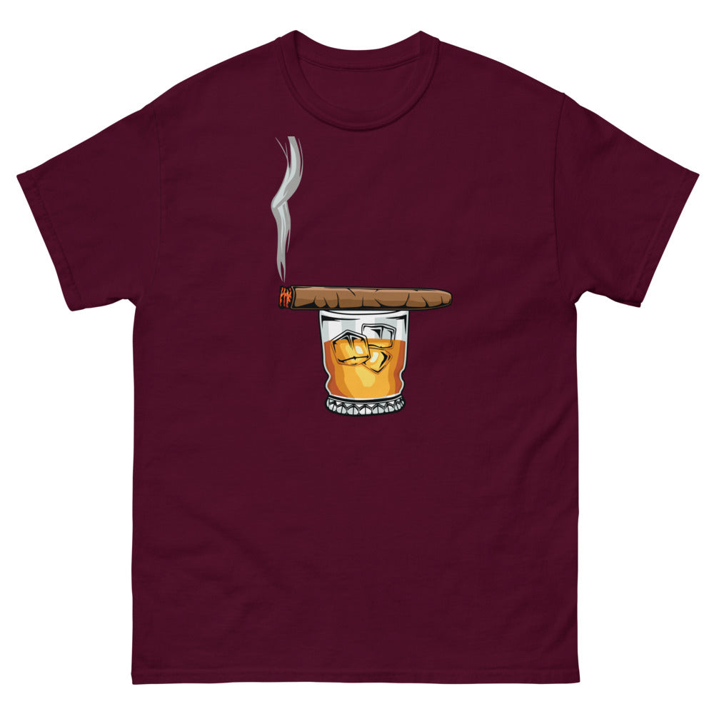 Cigar and Whiskey Men's heavyweight tee