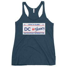 Load image into Gallery viewer, DC Honey License Plate Women&#39;s Racerback Tank
