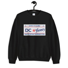 Load image into Gallery viewer, DC Honey License Plate Unisex Sweatshirt
