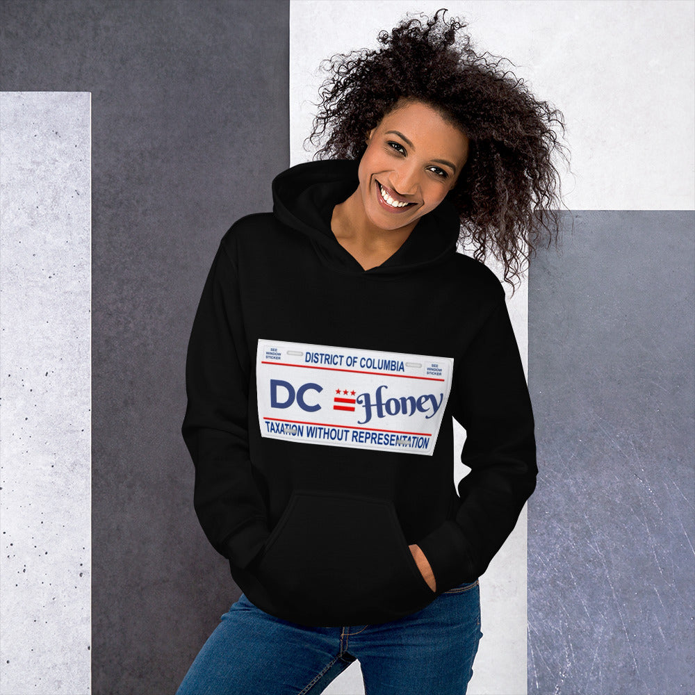 DC HONEY LICENSE PLATE  Unisex Hoodie