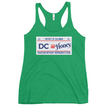 Load image into Gallery viewer, DC Honey License Plate Women&#39;s Racerback Tank
