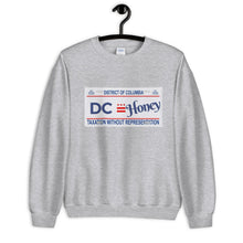 Load image into Gallery viewer, DC Honey License Plate Unisex Sweatshirt
