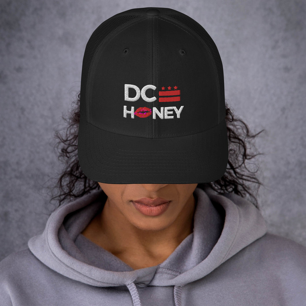 DC HONEY Embroidered LOGO Trucker Cap