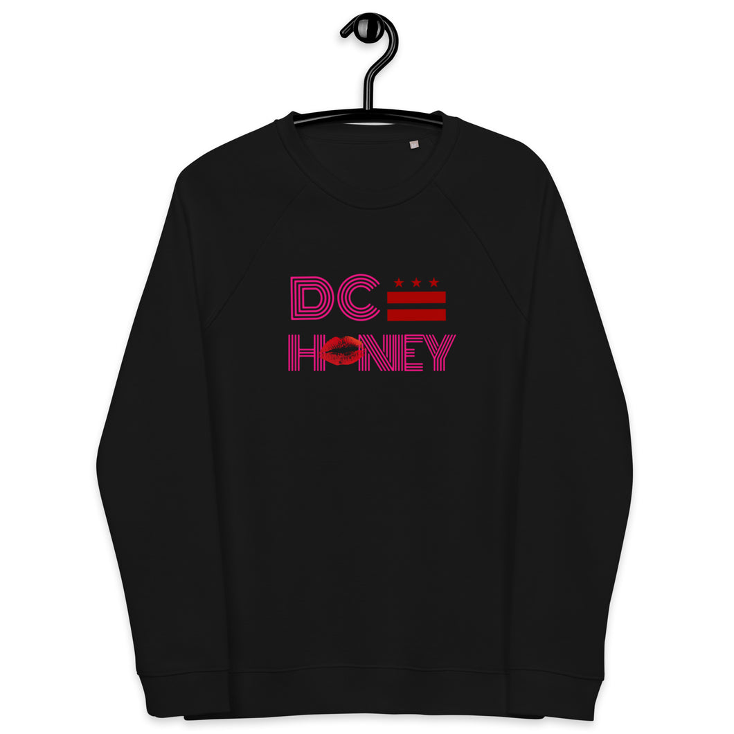 DISCO DC HONEY Unisex organic raglan sweatshirt