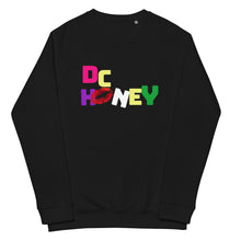 Load image into Gallery viewer, COLORFUL DC HONEY Unisex organic raglan sweatshirt
