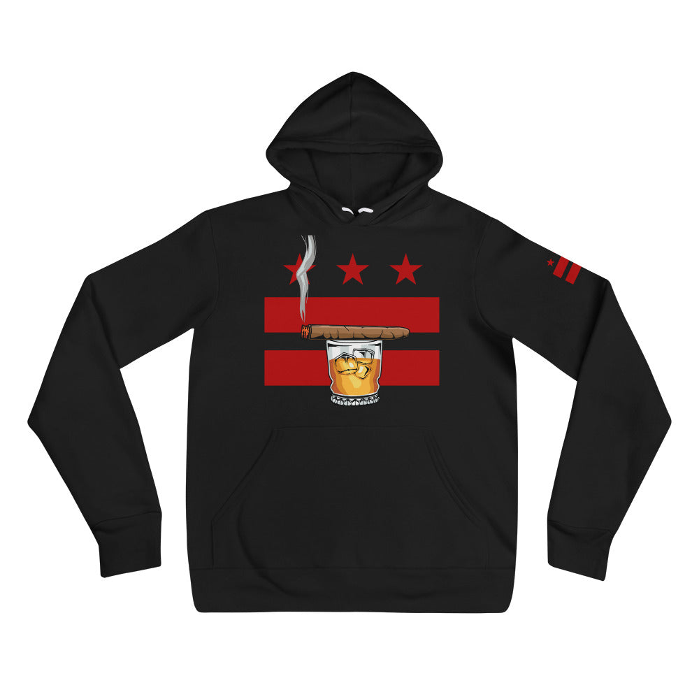 CIGAR AND WHISKEY DC FLAG Unisex hoodie