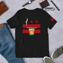 Load image into Gallery viewer, CIGAR AND WHISKEY DC FLAG-BC Short-Sleeve Unisex T-Shirt
