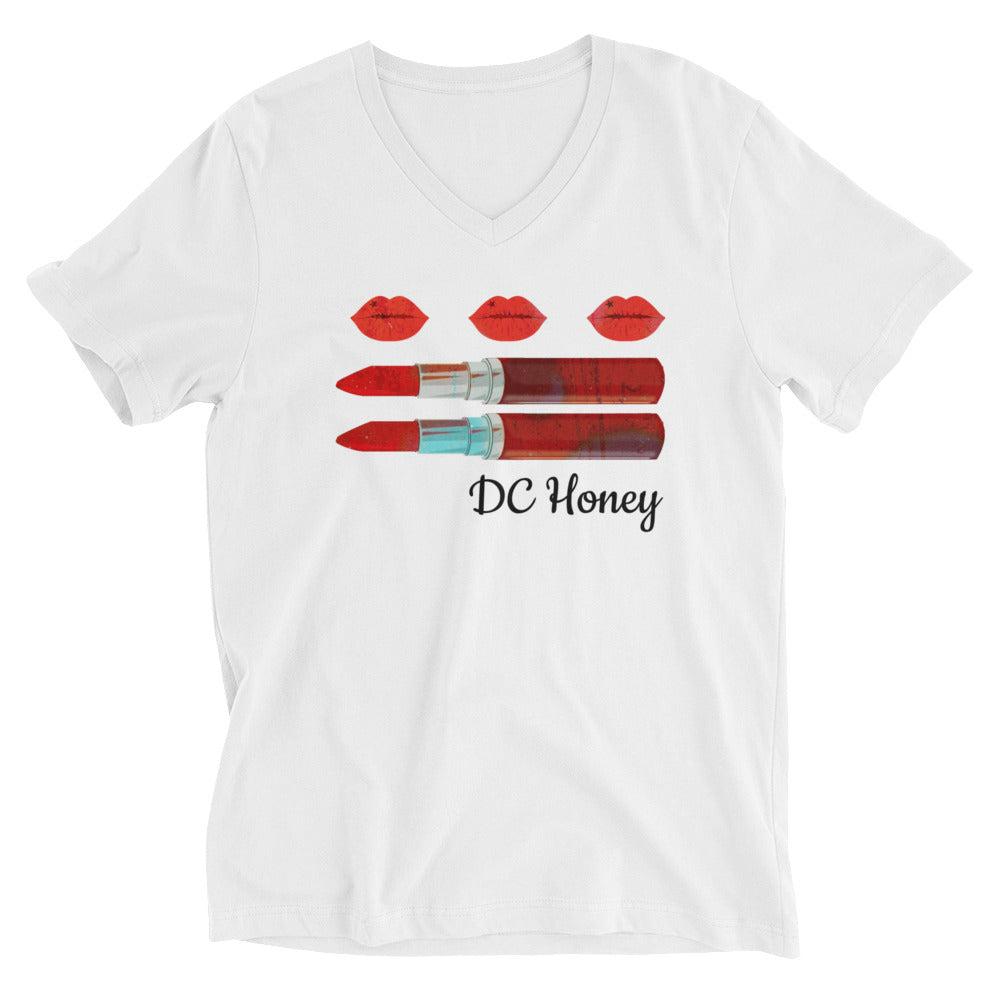 DC HONEY FLAG Unisex Short Sleeve V-Neck T-Shirt