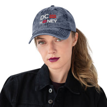 Load image into Gallery viewer, DC HONEY FLAG LOGO EMBROIDERED Vintage Cotton Twill Cap

