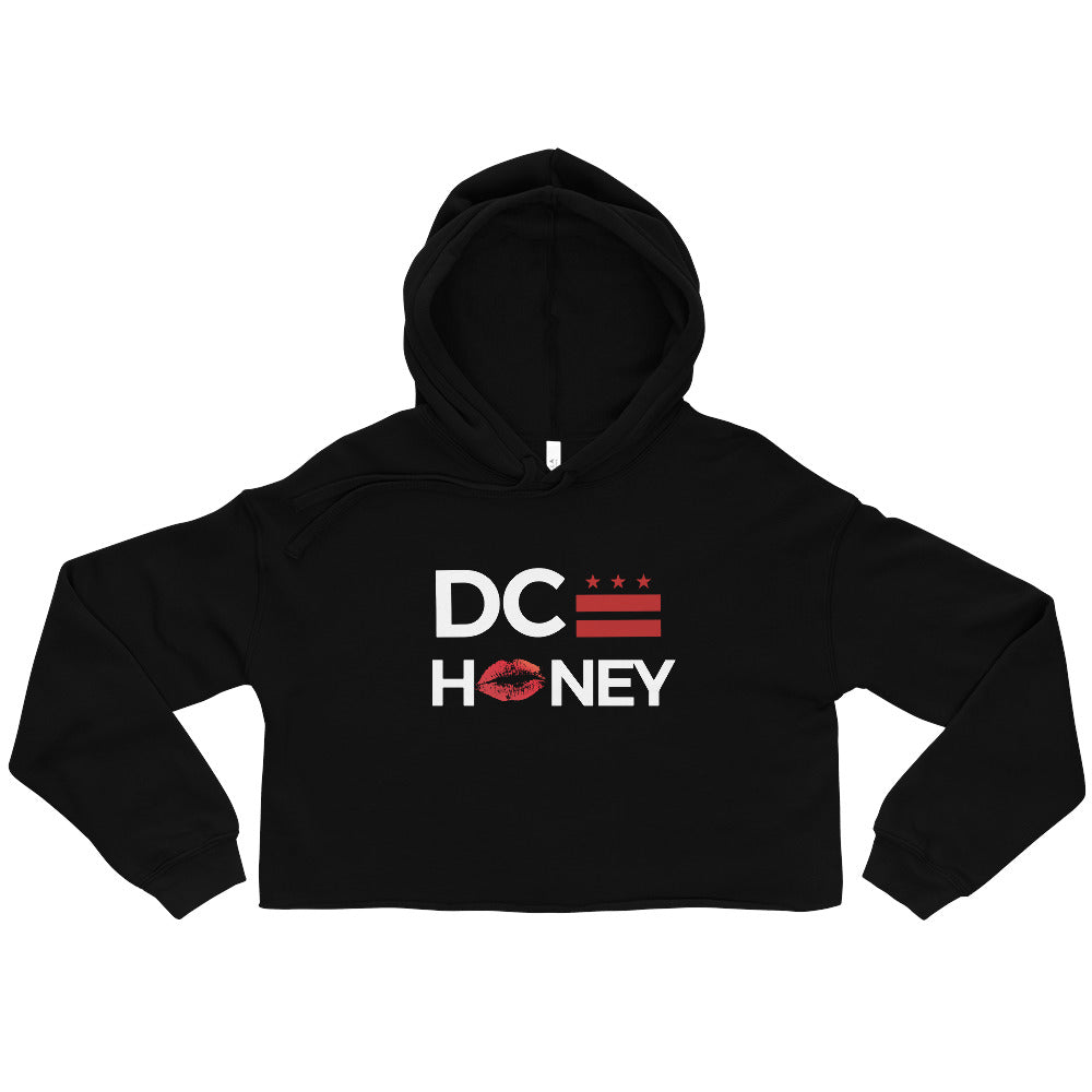 DC HONEY FLAG LOGO/DC FLAG ON THE BACK Crop Hoodie