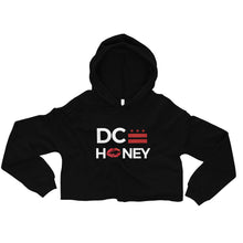 Load image into Gallery viewer, DC HONEY FLAG LOGO/DC FLAG ON THE BACK Crop Hoodie
