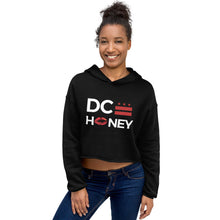 Load image into Gallery viewer, DC HONEY FLAG LOGO/DC FLAG ON THE BACK Crop Hoodie
