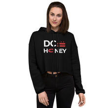 Load image into Gallery viewer, DC HONEY FLAG LOGO/DC FLAG ON THE BACK Crop Hoodie
