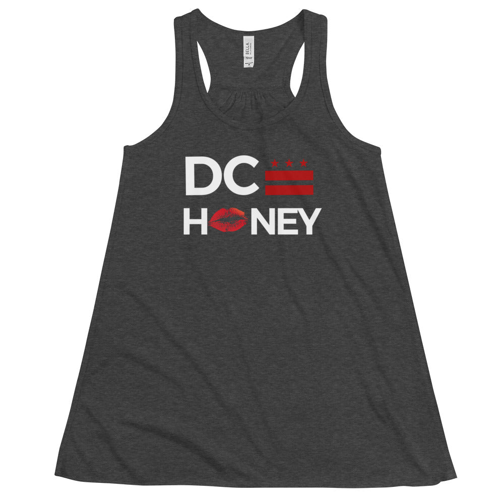 DC HONEY FLAG LOGO Women's Flowy Racerback Tank