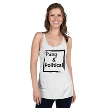 Load image into Gallery viewer, PRISSY and POLITICAL Women&#39;s Racerback Tank
