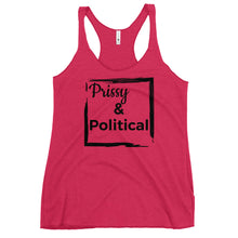 Load image into Gallery viewer, PRISSY and POLITICAL Women&#39;s Racerback Tank
