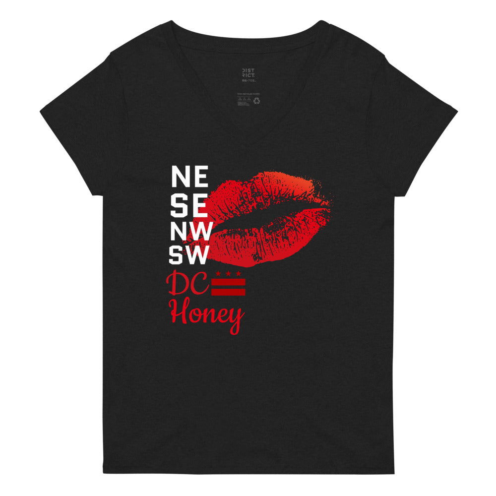 NSNS DC HONEY Women’s recycled v-neck t-shirt